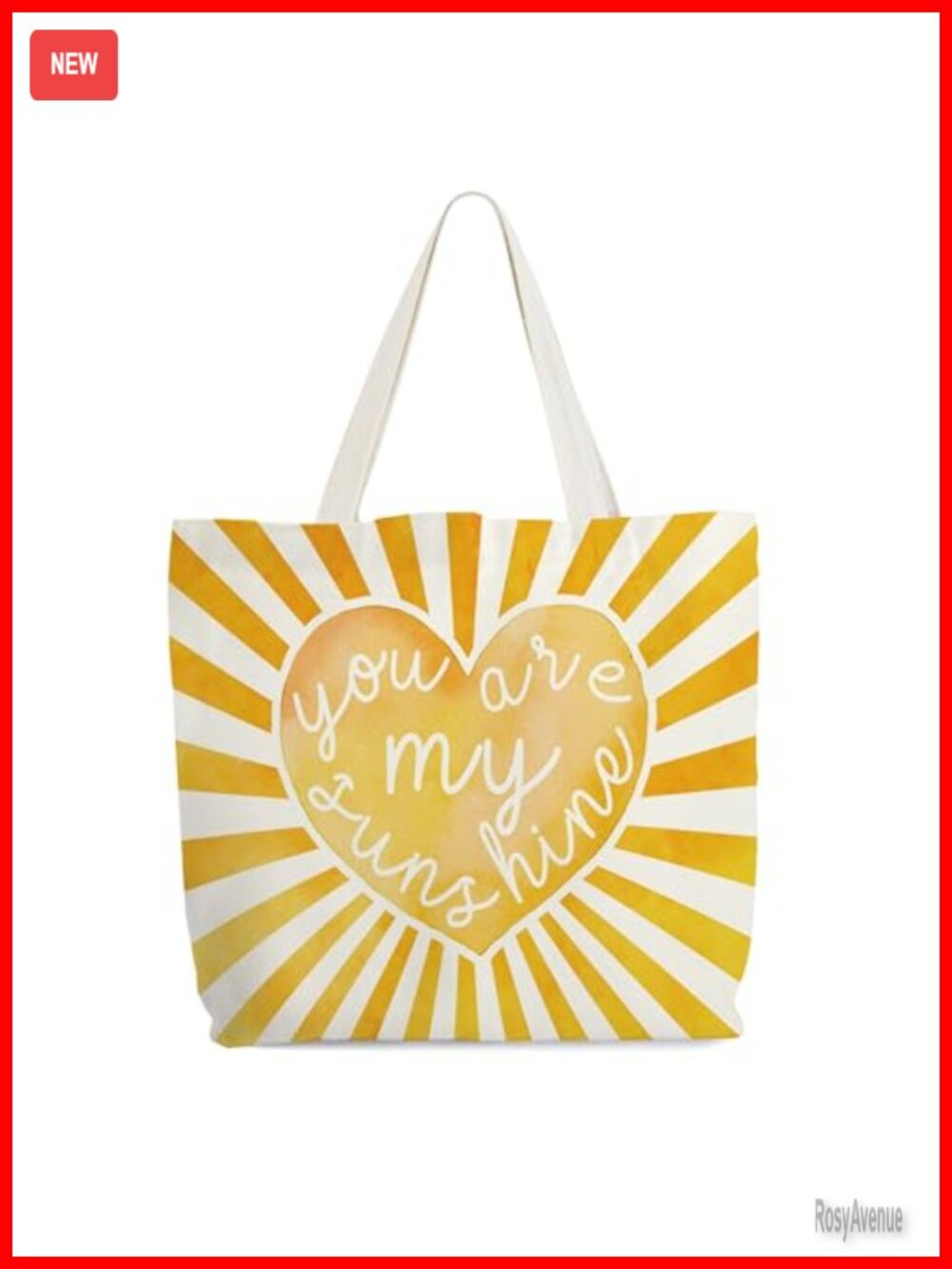 Canvas Tote Bag Inspirational Sunshine Motivational Shoulder Bag for Women
